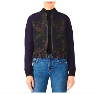 Martin Grant Paris Brocade Bomber Jacket 36 Womens Jacquard Coat see description